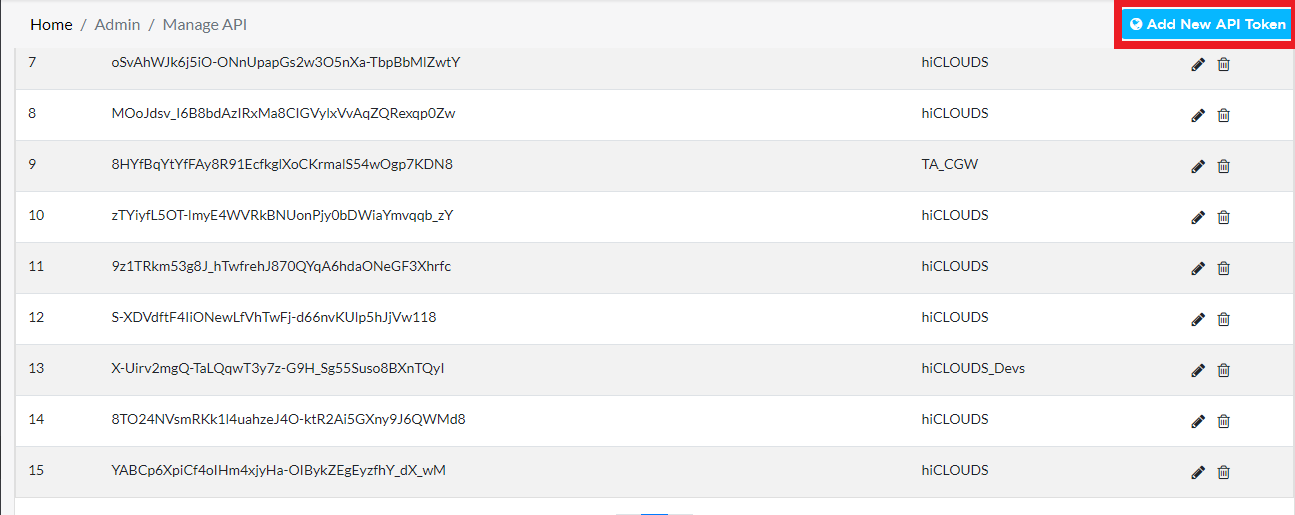 allow API 1
