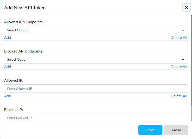 create new api token 3