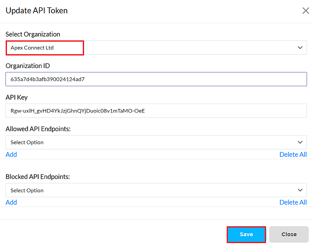 Figure image:5 Api edit token