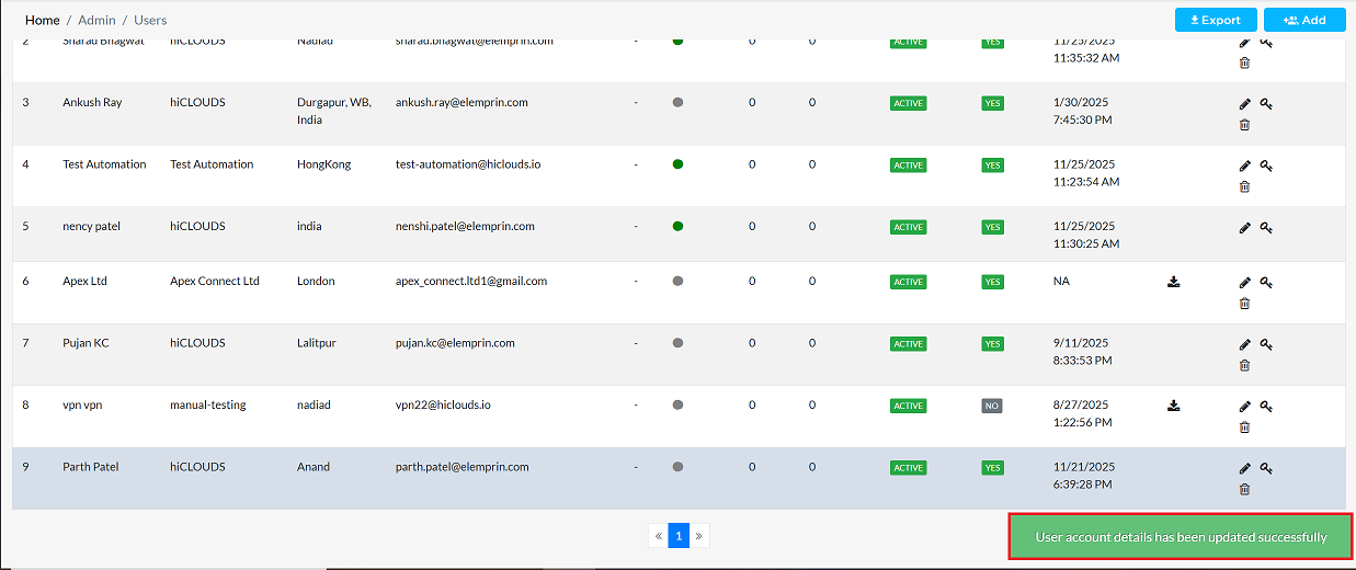 Figure image3: success message display on screen