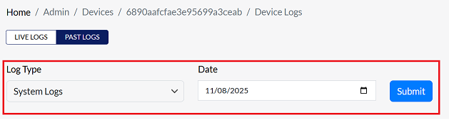Figure image:2 past logs details image