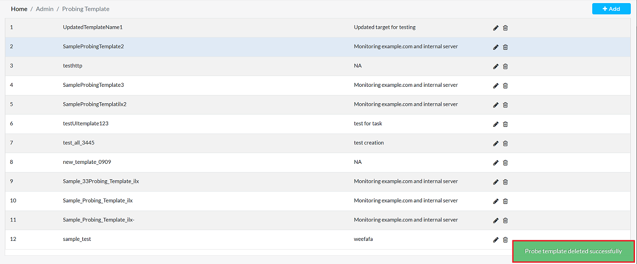Figure image10: tempaltes deleted success message