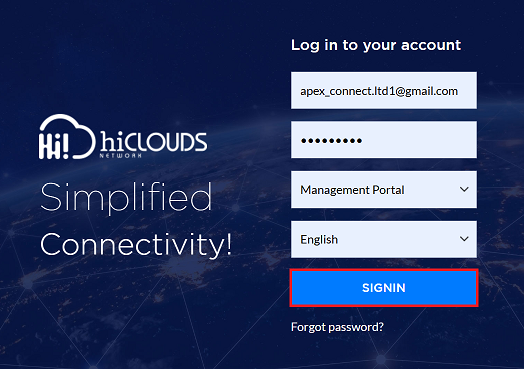Figure image7: login platform